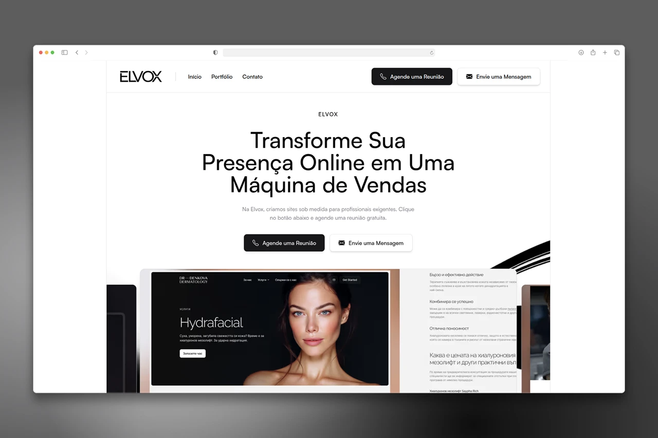 Elvox Website - Imagem 1